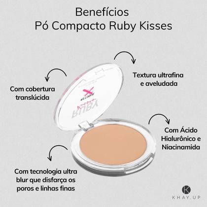 Imagem de Pó Compacto - Ruby Kisses - Retoque Nunca Mais - Ultra Blur