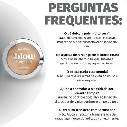 Imagem de Pó Compacto Ruby Rose Blow Oh My Blur! P-bw40 Hb-M405-4