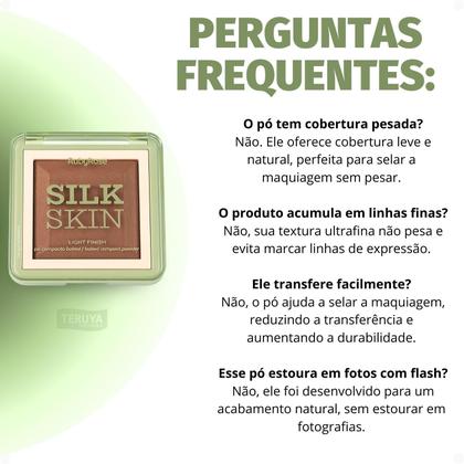 Imagem de Pó Compacto Ruby Rose Silk Skin Light Finish PC60 HB-M403-6