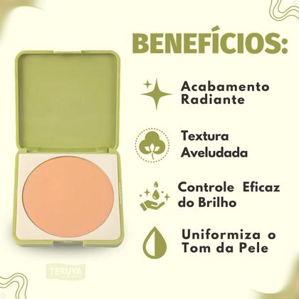 Imagem de Pó Compacto Ruby Rose Silk Skin Soft Finish Light HB-T1400-5
