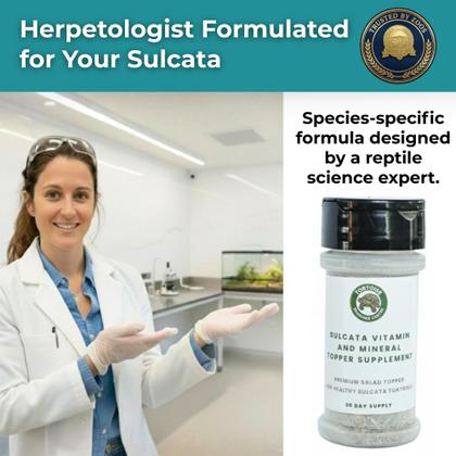 Imagem de Pó de Cálcio e Multivitamínico para Jabuti Sulcata