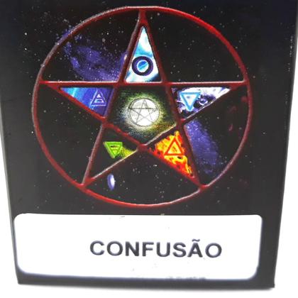 Imagem de Pó de Mironga Confusão Ritual Umbanda Macumba Chaveiro Carranca Proteção Kit