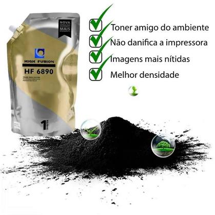 Imagem de Pó De Toner High Fusion Hf6890 Para Uso Em Toner Brother 1kg