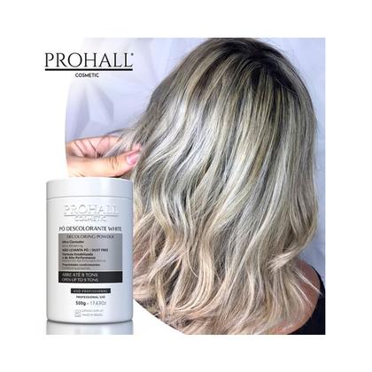 Imagem de Pó Descolorante Azul e Branco e Reconstrução Líquida Prohall