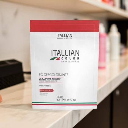 Imagem de Pó Descolorante Itallian Color Pouch Sachê 400g Pó Branco