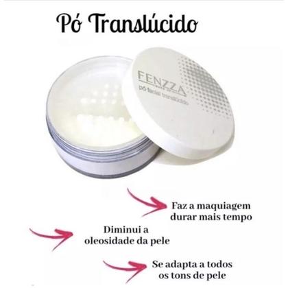 Imagem de Pó Facial Translucido Ultrafino Solto 15g Make Up Fenzza