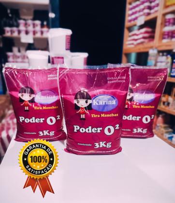 Imagem de Pó Mágico Para Manchas Difíceis Karina Poder O2 Embalagem 3Kg