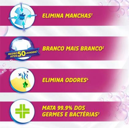 Imagem de Pó Mágico Tira Manchas De Roupas Coloridas E Brancas Poder O2