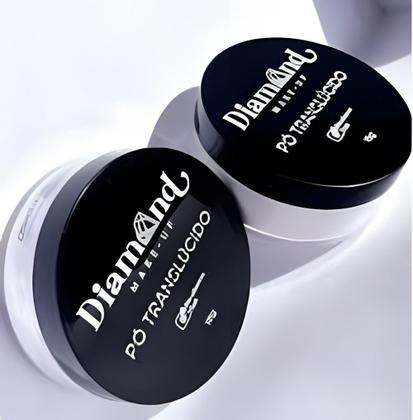 Imagem de Pó Solto Facial Translucido Diamond Make-Up 15g Leve Natural