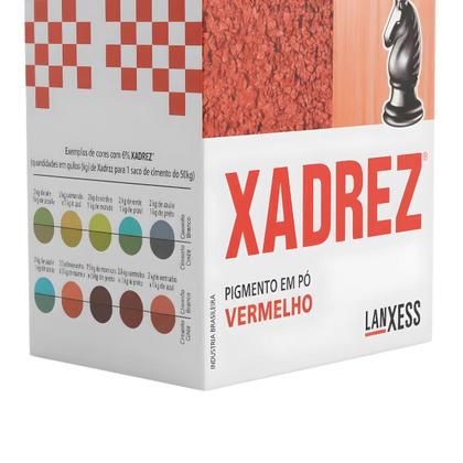 Imagem de Pó Xadrez para Giz de Linha Vermelho 250g