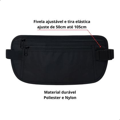 Imagem de Pochete Doleira Bolsa Cintura Esporte Corrida Academia Viagem Celular Documentos Antifurto