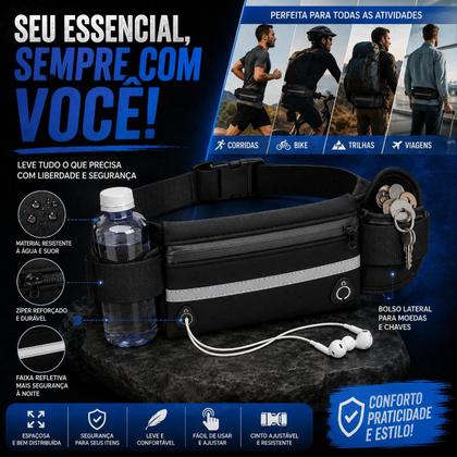 Imagem de Pochete Esportiva Running Porta Celular E Garrafa