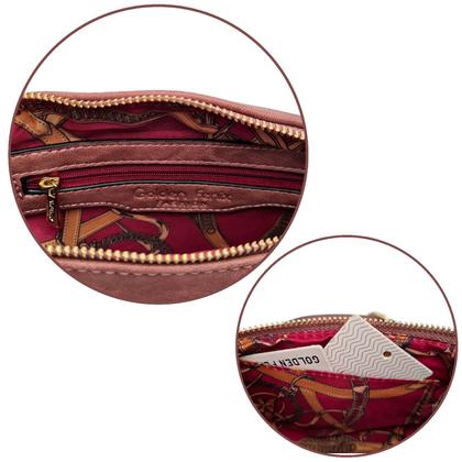 Imagem de Pochete Feminina Bolsa Leve Cintura Transversal Ombro Casual Porta Celular Carteira Moeda Luxo Golden Fenix