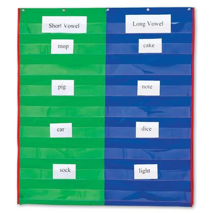 Imagem de Pocket Chart de Aprendizagem - 2 e 4 Colunas, Frente e Verso