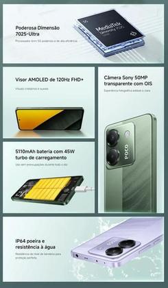 poco m7 pro 256gb 8gb Verde 5G Xiaomi HyperOS Fluido LPDDR4X UFS