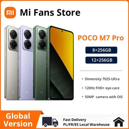 Xiaomi POCO M7 PRO 5G 8GB/256GB　シルバー Smartphone Xiaomi Poco M7 Pro 256GB / 8GB Ram 5G (Versao