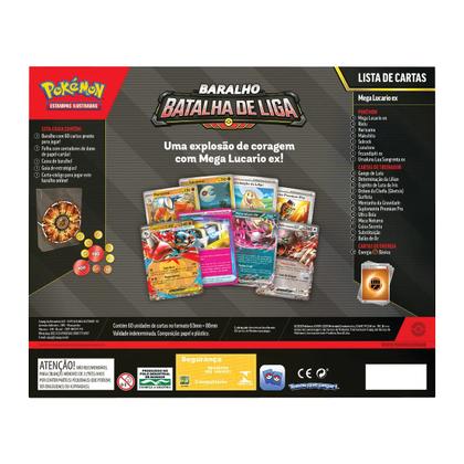 Imagem de Pokémon Baralho Batalha De Liga Mega Lucario ex Pronto Para Jogar