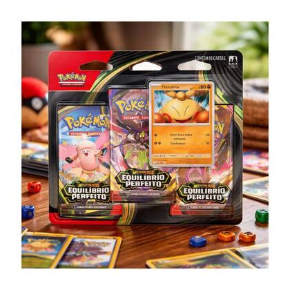 Imagem de Pokémon Blister Triplo Me03 Equilíbrio Perfeito Makuhita