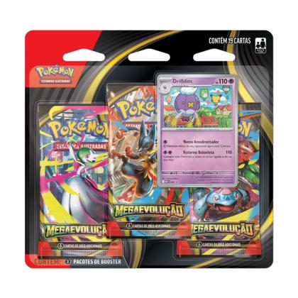 Imagem de Pokemon Blister Triplo Megaevolução Drifblim e Drifloon Copag - 35657