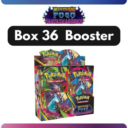 Imagem de Pokémon Box 36 Booster Megaevolução Fogo Fantasmagórico Mega Charizard Trading Card Game Coleção TCG