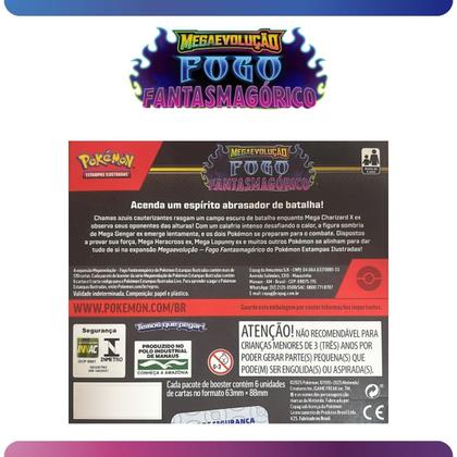 Imagem de Pokémon Box 36 Booster Megaevolução Fogo Fantasmagórico Mega Charizard Trading Card Game Coleção TCG