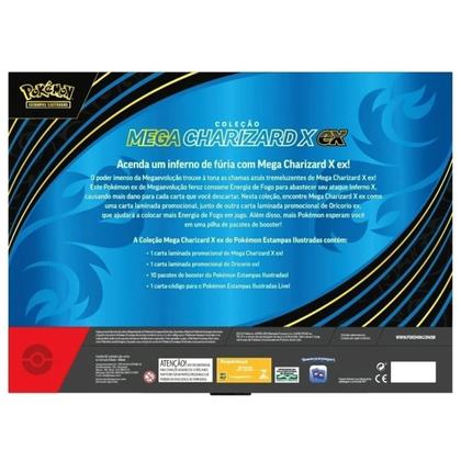 Imagem de Pokémon Box Coleção Mega Charizard X Ex em Português