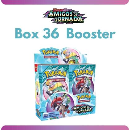 Imagem de Pokémon Box com 36 Booster Escarlate e Violeta Amigos de Jornada TCG Geek Cartas Colecionáveis