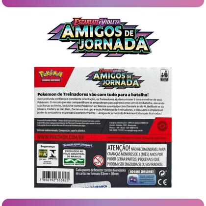 Imagem de Pokémon Box com 36 Booster Escarlate e Violeta Amigos de Jornada TCG Geek Cartas Colecionáveis