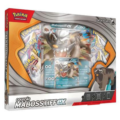 Pokémon Box de Cartas Coleção Mabosstiff Ex TCG - Copag - Deck de