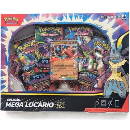 Imagem de Pokemon BOX Mega Lucario EX Copag