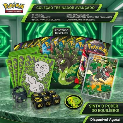 Imagem de Pokémon Box Treinador Avançado Equilibrio Perfeito - Copag