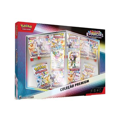 Imagem de Pokémon Cartas Box Evoluções Prismáticas Espeon Umbreon Ex