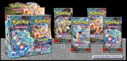 Imagem de Pokemon coroa estelar ev7 booster 6 cartas