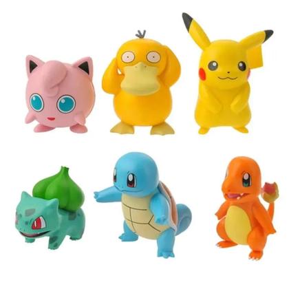 Imagem de Pokémon Kit 6 Bonecos De Alta Qualidade Grande
