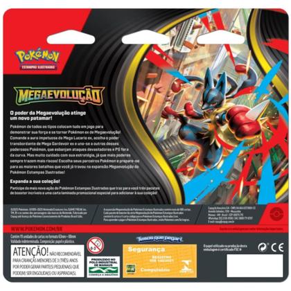 Imagem de Pokémon Mega Evolução com 3 Pacote de Booster Sortidos - 4444410050 - POKEMON