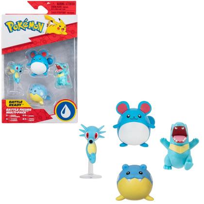 Imagem de Pokemon Multipack 4 Figuras Battle Tipo Água Jazwares