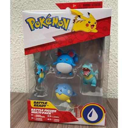 Imagem de Pokemon Multipack 4 Figuras Battle Tipo Água Jazwares