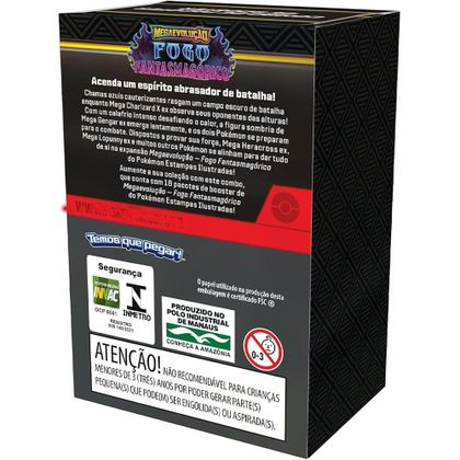 Imagem de Pokémon Tcg Booster Box Me02 Fogo Fantasmagórico 18 Boosters Possíveis Cartas Gardevoir Venusaur Lucario Kangaskhan