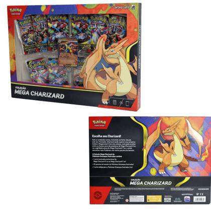 Imagem de Pokémon TCG Box Coleção Mega Charizard Y ex Copag