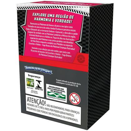 Imagem de Pokémon TCG Combo De Booster Pokémon EV10.5 Fogo Branco 108 Cartas em 18 Envelopes