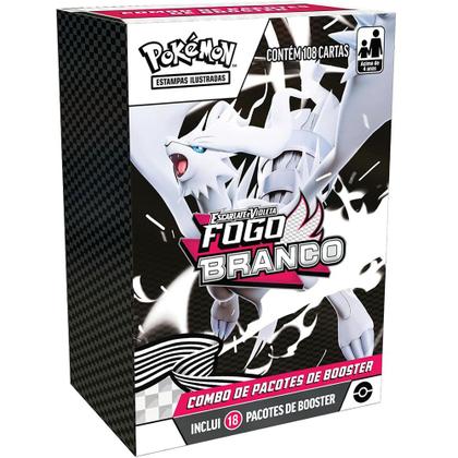 Imagem de Pokémon TCG Combo De Booster Pokémon EV10.5 Fogo Branco 108 Cartas em 18 Envelopes