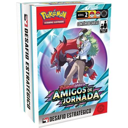 Imagem de Pokémon Tcg Kit Baralho Pronto Jogar +1 Carta Holográfica + Guia + 8 Booster Escarlate e Violeta 9 Amigos de Jornada