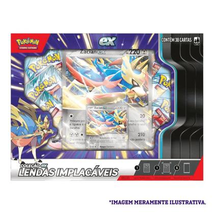 Imagem de Pokémon TCG Zacian ex Lendas Implacáveis com 38 Cartas Originais