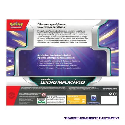 Imagem de Pokémon TCG Zacian ex Lendas Implacáveis com 38 Cartas Originais