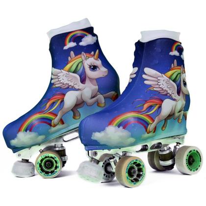 Imagem de Polaina Cobre Botas Capa Para Patins Patinashow Azul Royal