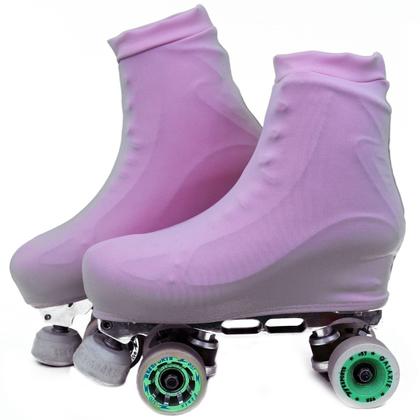 Imagem de Polaina Cobre Botas Capa Para Patins Patinashow  Rosa Bebê