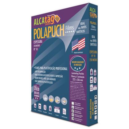 Imagem de PolaPuch Plástico p Plastificação N10 Esp 0.10 250 mic Ofício