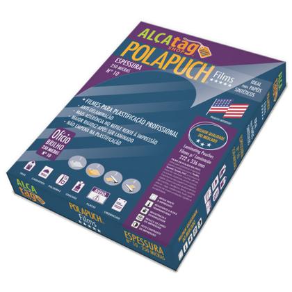 Imagem de PolaPuch Plástico p Plastificação N10 Esp 0.10 250 mic Ofício