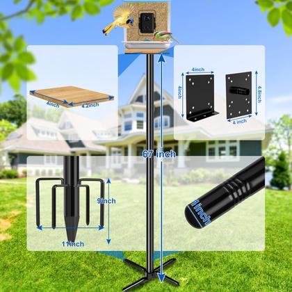 Imagem de Pole Feeder Pole Ottsuls de 76 polegadas Heavy Duty com placa de madeira