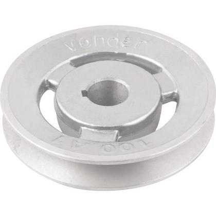 Imagem de Polia Alumínio 1 Canal Perfil A 100mm com Furo 3/4" - Vonder